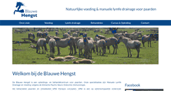 Desktop Screenshot of blauwehengst.nl